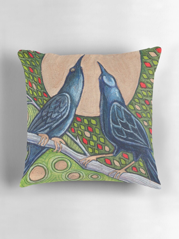 Thumbnail 3 of 4, Pillow, Duet designed and sold by LynnetteShelley.
