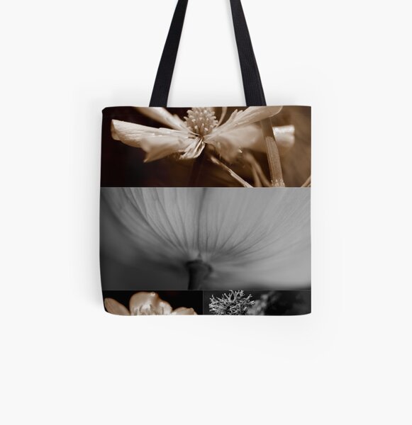 Sepia & B&W All Over Print Tote Bag
