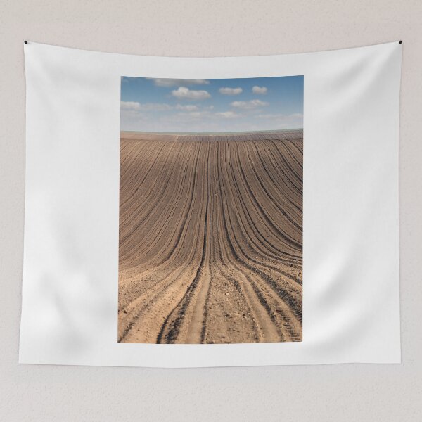Item preview, plowed field agriculture rural landscape designed and sold by goceris.