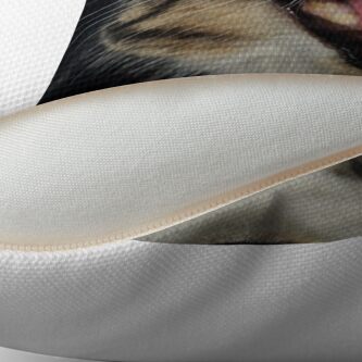 Alternate view of Hear Me Roar Throw Pillow