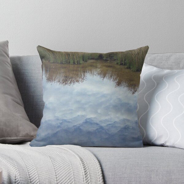 cloudy creek Throw Pillow