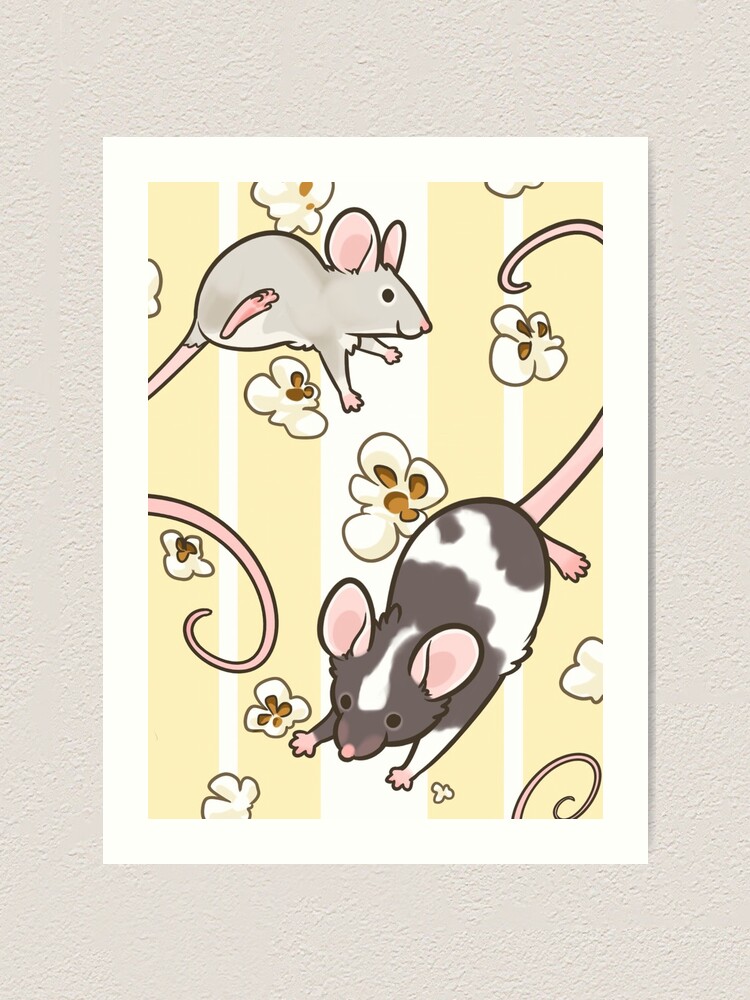 "Popcorning mice" Art Print by pawlove Redbubble