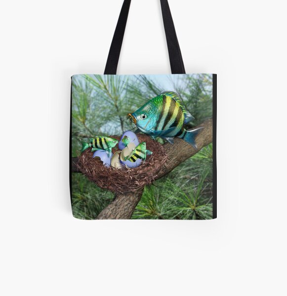 Ocean Invasion #3: First Breakfast All Over Print Tote Bag