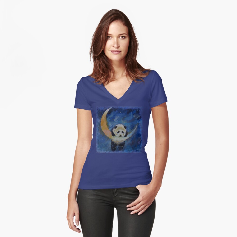 Item preview, Fitted V-Neck T-Shirt designed and sold by michaelcreese.
