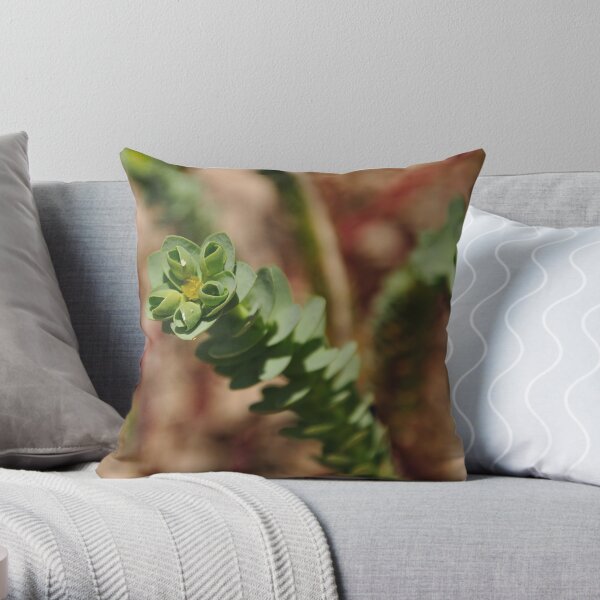 Sea Spurge Throw Pillow