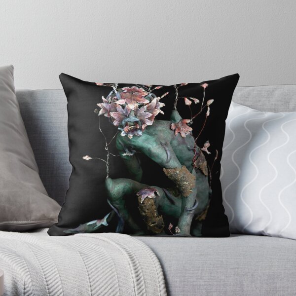 the green man Throw Pillow