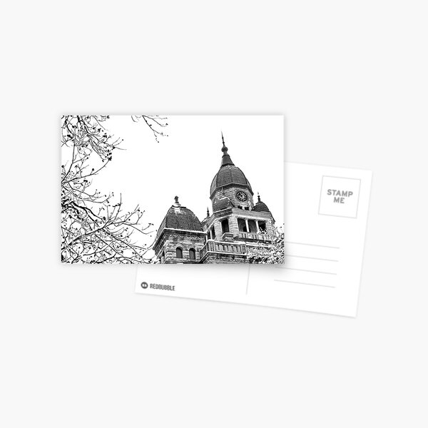 Winter Courthouse Postcard
