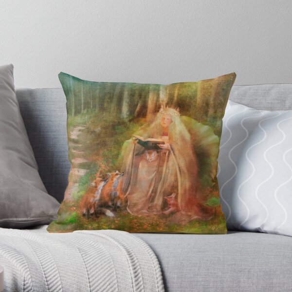 To Spin a Tale Throw Pillow