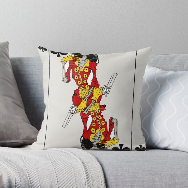 Queen of Spades Throw Pillow
