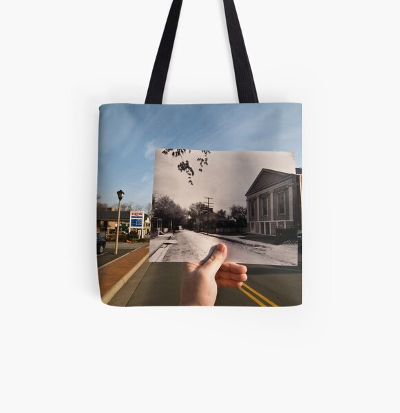 Looking Into the Past: Market Street, Leesburg, VA All Over Print Tote Bag