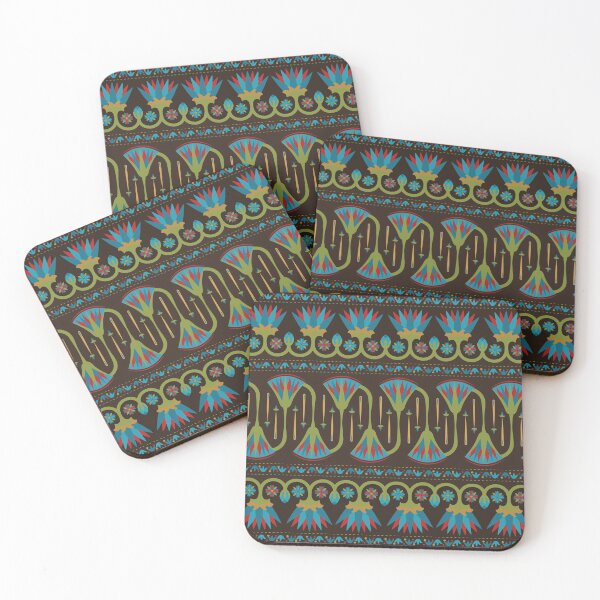Item preview, Egyptian Floral Border Pattern designed and sold by Nartissima.