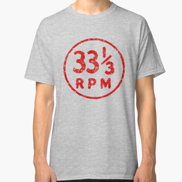 33 1/3 rpm vinyl record icon Classic T-Shirt