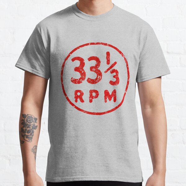 33 1/3 rpm vinyl record icon Classic T-Shirt