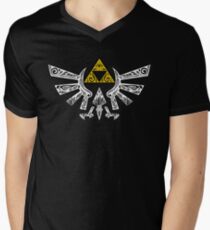 Zelda - Hyrule doodle Men's V-Neck T-Shirt