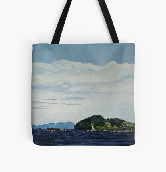 Red Rock Marina - view South West All Over Print Tote Bag