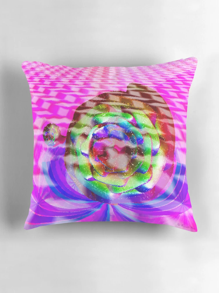 Thumbnail 3 of 4, Pillow, Colorful Roseshell designed and sold by tcat757.
