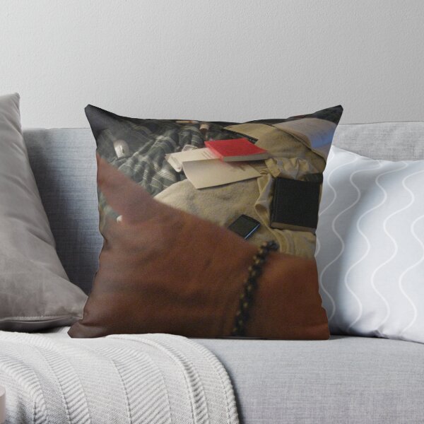 Contemplating a Hand Contemplating a Number of Possible Tasks Throw Pillow