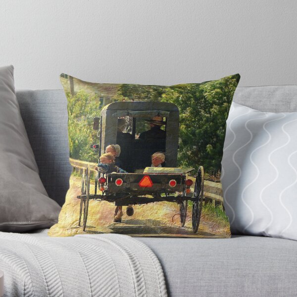 Summer Ride Throw Pillow