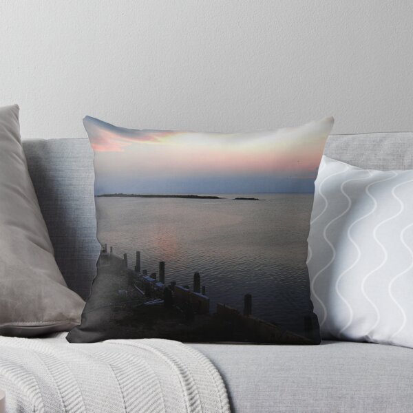 Galveston Bay Texas Throw Pillow