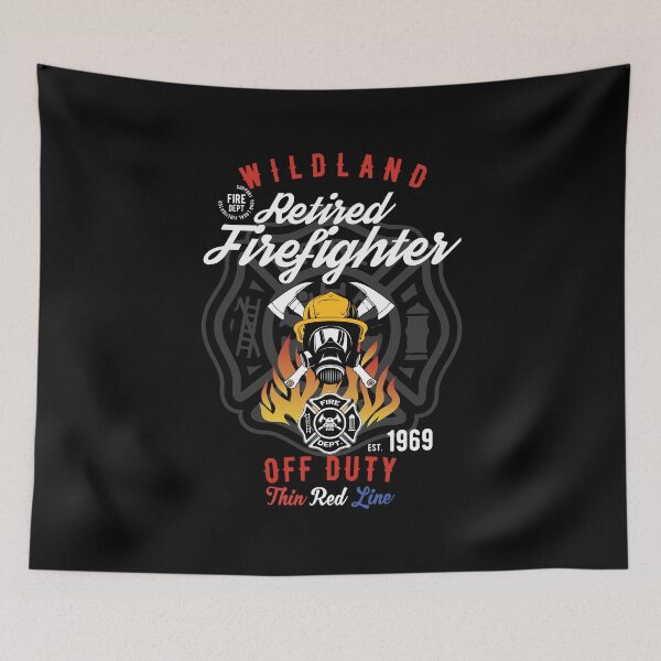 Item preview, Retired Wildland Firefighter Off Duty Thin Red Line designed and sold by Basti09.