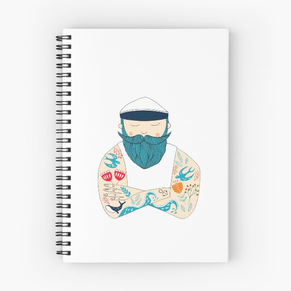 Item preview, sailor with tattoo flowers and whale. A gift from the coast designed and sold by Scandi Shop .