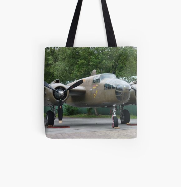 North American B-25 01 All Over Print Tote Bag