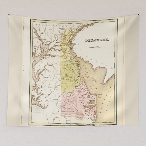 Item preview, Map of Delaware (1838) designed and sold by allhistory.