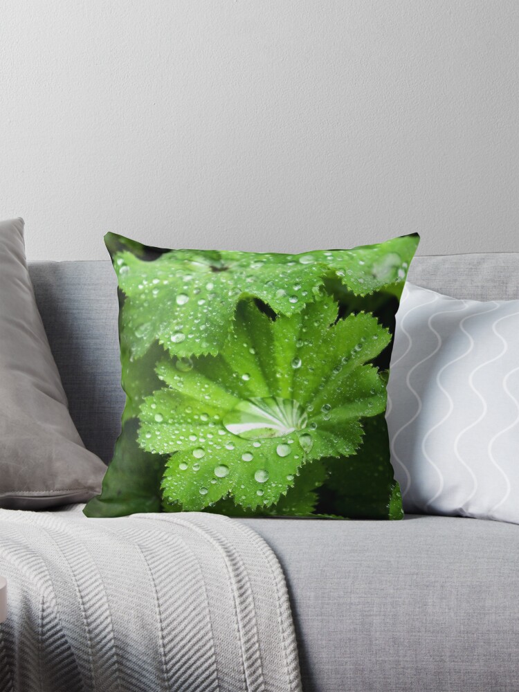 Thumbnail 1 of 4, Pillow, Lady's Mantle - bejeweled designed and sold by steppeland.