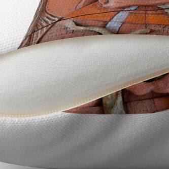 Alternate view of Sense Doors (detail of Lotus VII) Throw Pillow