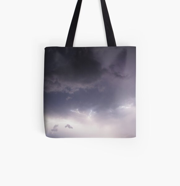 Lightning All Over Print Tote Bag