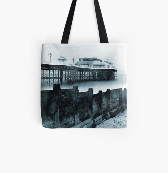 Cromer Pier and Groyne, Norfolk All Over Print Tote Bag