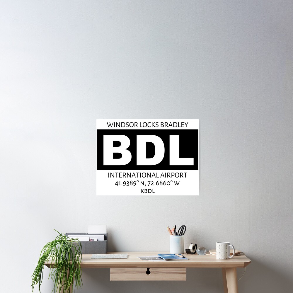 Windsor Locks Bradley Airport Hartford BDL Poster