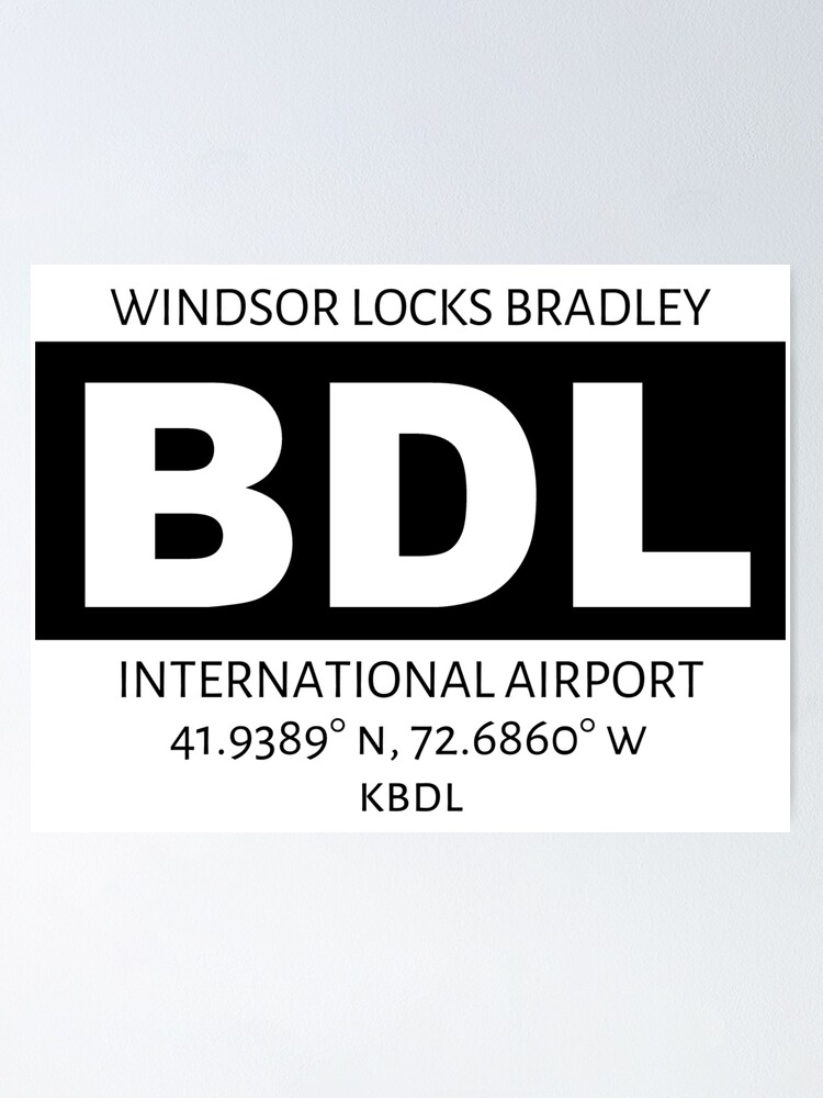 Alternate view of Windsor Locks Bradley Airport Hartford BDL Poster