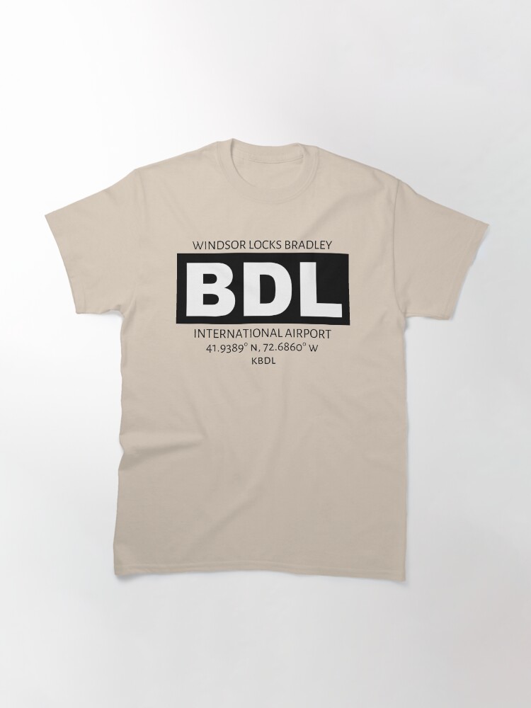Alternate view of Windsor Locks Bradley Airport Hartford BDL Classic T-Shirt
