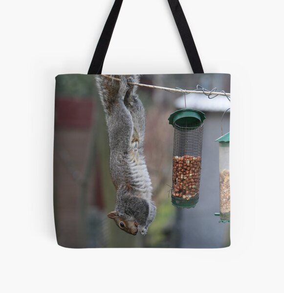 Squirrel 1 - Just hanging around! All Over Print Tote Bag