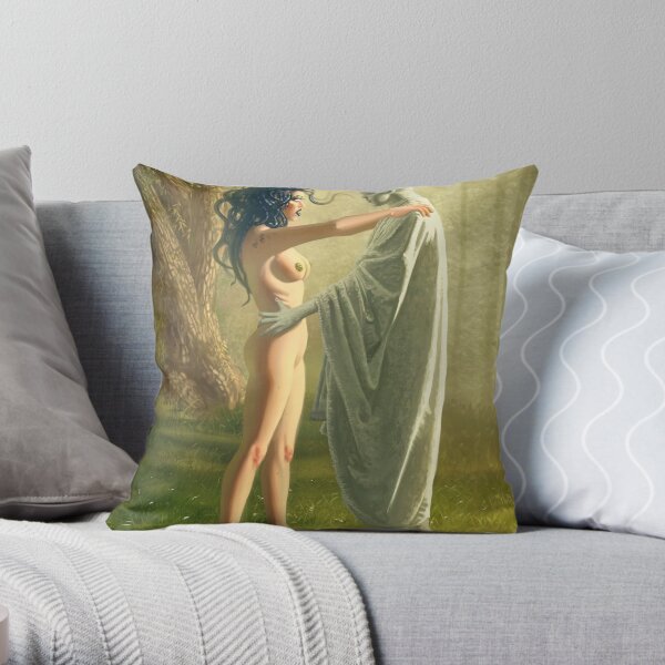 Wrath of Medusa Throw Pillow