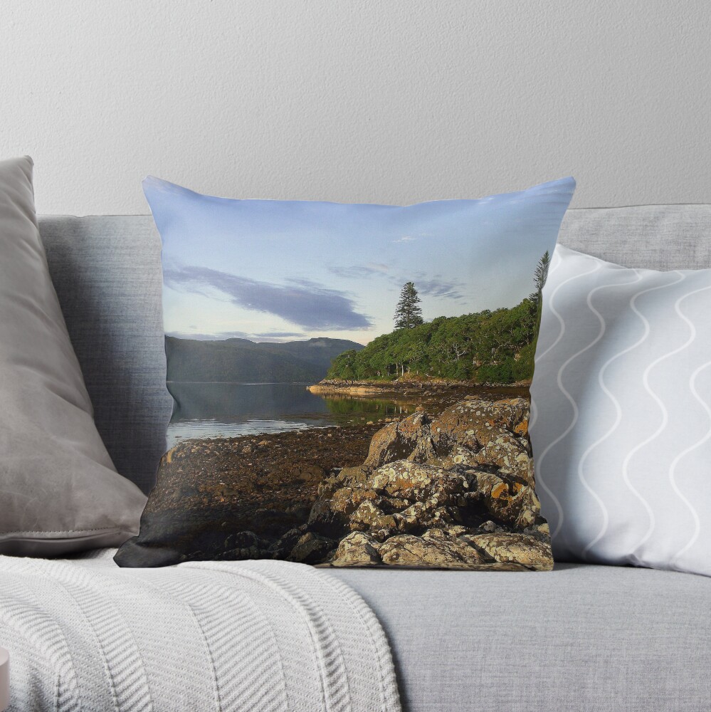 Loch Sunart Throw Pillow