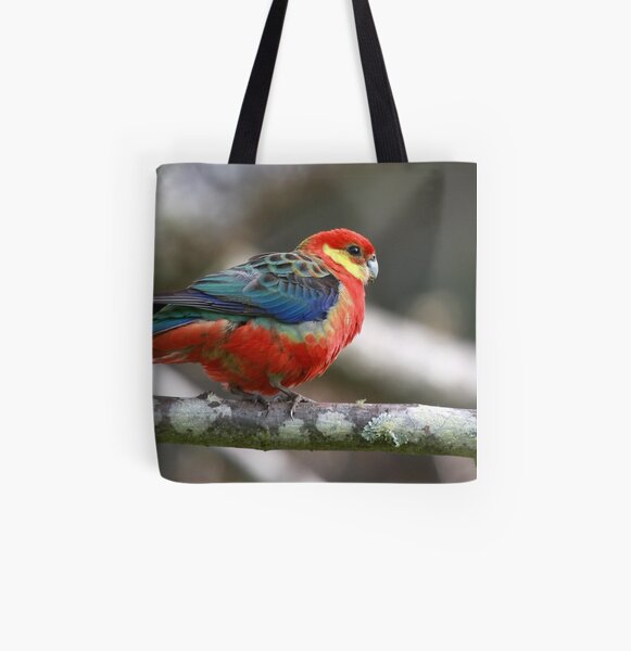 Western Rosella All Over Print Tote Bag