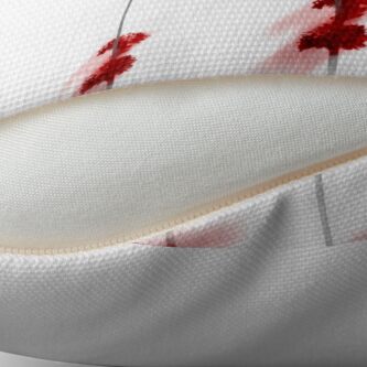 Alternate view of Trip Red Throw Pillow