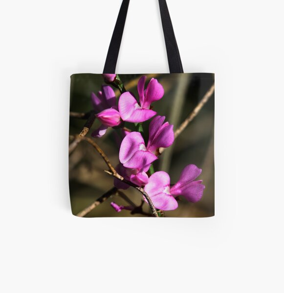 Indigofera australis All Over Print Tote Bag