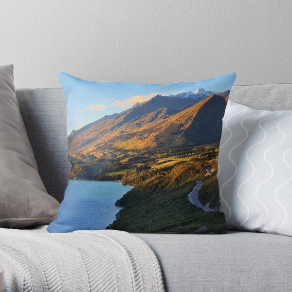 Evening by the Lake Throw Pillow