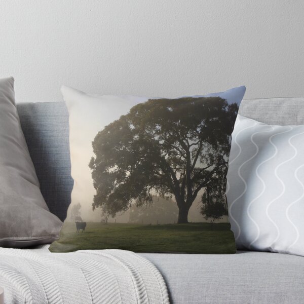 Item preview, cow and gum tree in the fog designed and sold by Barb Leopold.