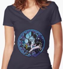 Raven's Birth by Sleep Women's Fitted V-Neck T-Shirt