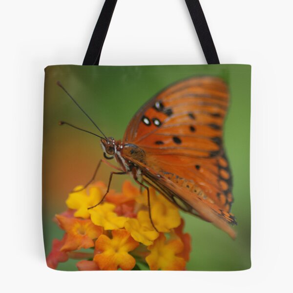 Item preview, Gulf Fritillary on Latana designed and sold by crystalventerseye.