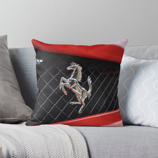Ferrari F430 Prancing rear Throw Pillow