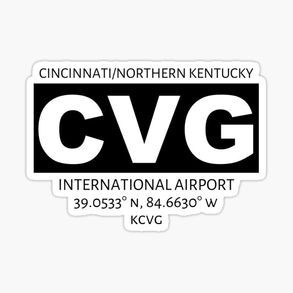 Cincinnati/Northern Kentucky International Airport CVG Sticker