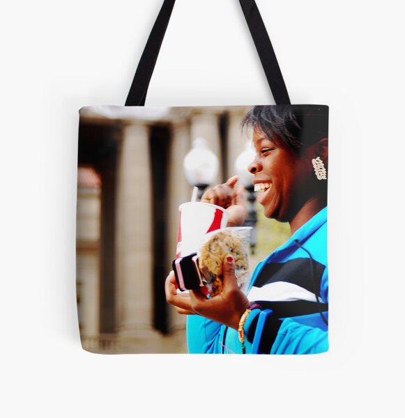 laugh. All Over Print Tote Bag