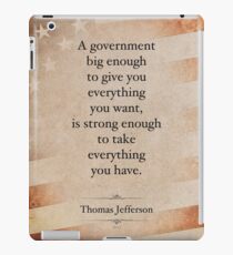 Thomas Jefferson Zitat iPad-Hülle & Klebefolie