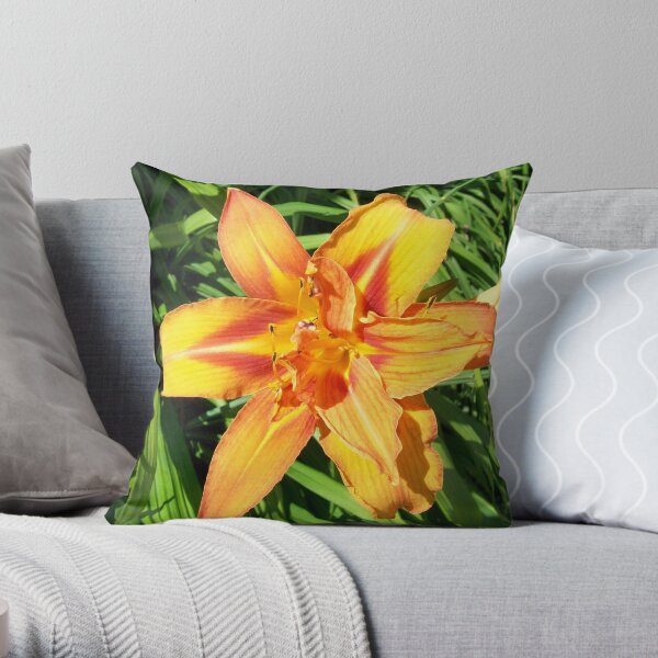 Backyard Flower 1 Throw Pillow