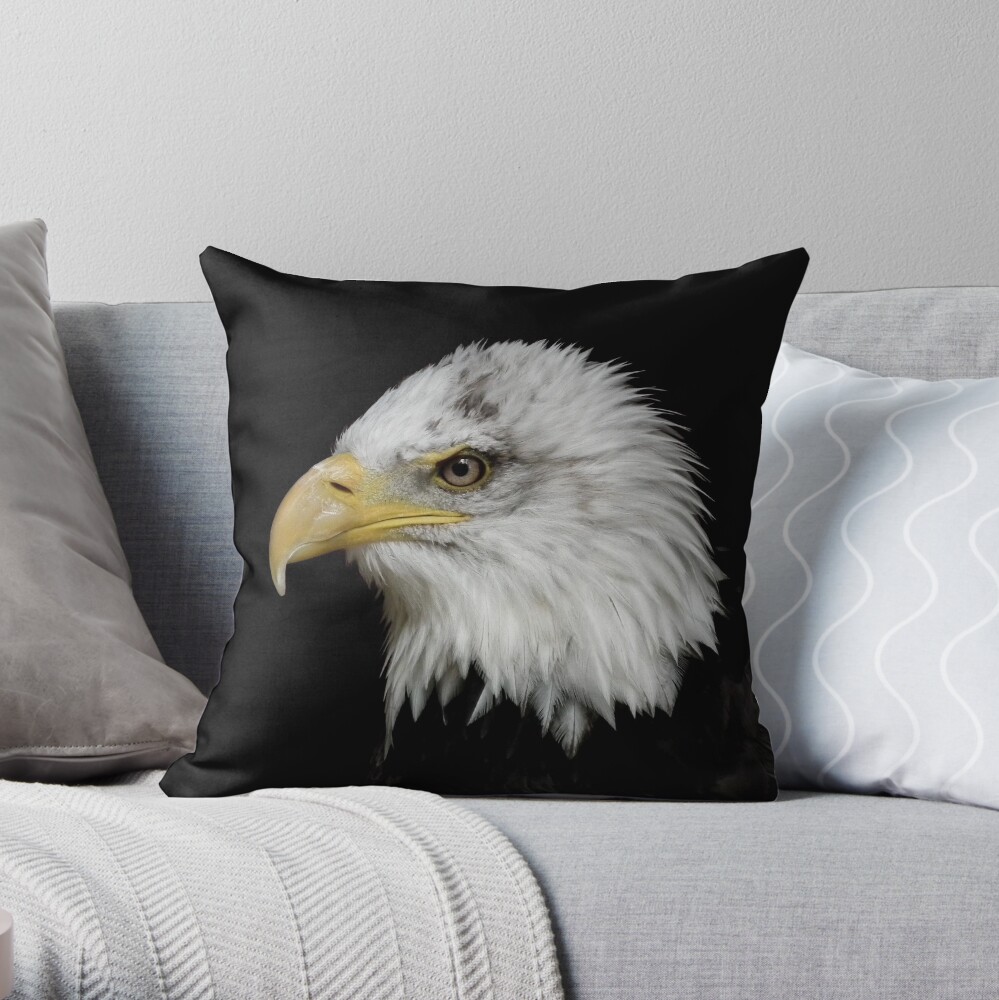 Eagle Portrait Throw Pillow